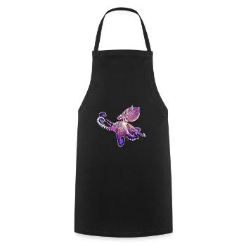 pieuvre - Tablier de cuisine - noir - Devant - AI Model Male 185 dark (185cm)