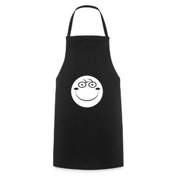Fahrrad Bike Bicycle Smile Gift - Cooking Apron - black - Front - AI Model Male 185 dark (185cm)