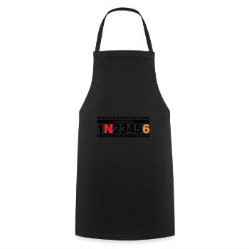 Conduire un puch n'est pas seulement un cadeau de loisir - Tablier de cuisine - noir - Devant - AI Model Male 185 dark (185cm)