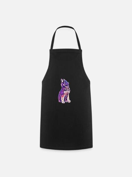 German Shepherd puppy - Cooking Apron - black