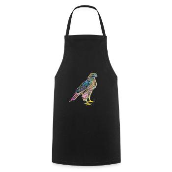 Faucon - Tablier de cuisine - noir - Devant - AI Model Male 185 dark (185cm)