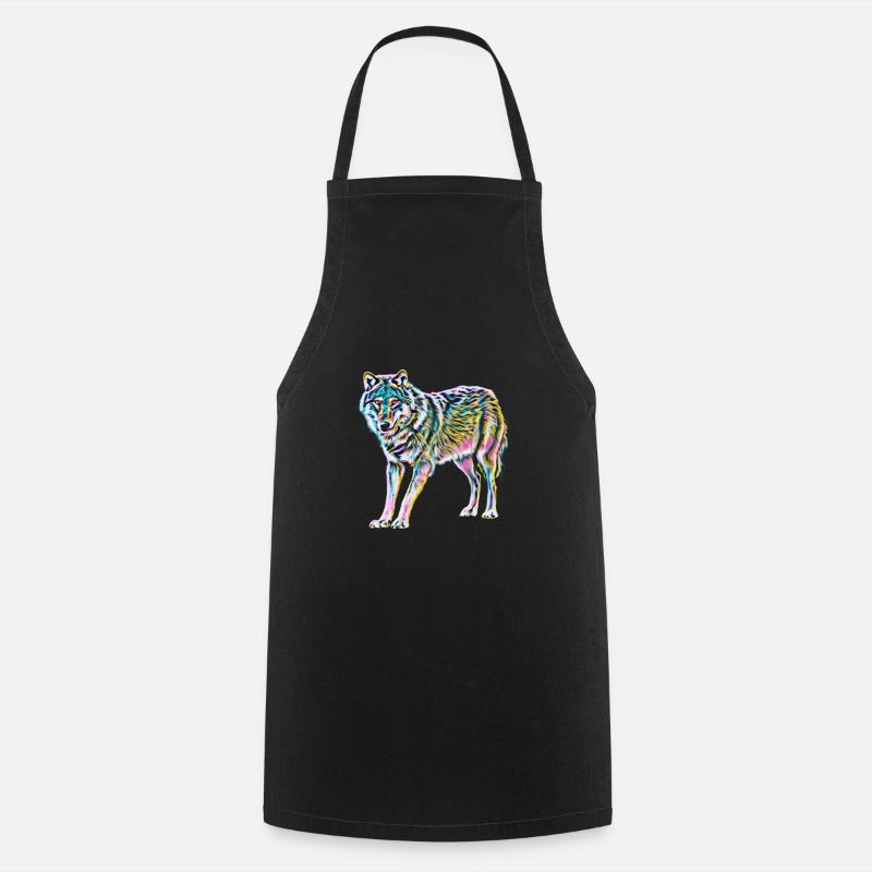 Wolf - Kochschürze - Schwarz