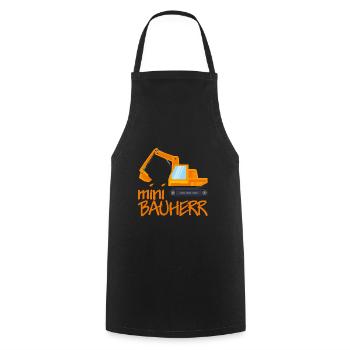 Bauherr Hausbau Geschenk - Kochschürze - Schwarz - Vorne - AI Model Male 185 dark (185cm)