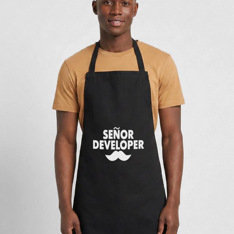 Senior Developer Coding Spruch Geschenk Kochschürze