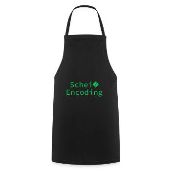 Schei encoding Programming Informatik Geschenk - Kochschürze - Schwarz - Vorne - AI Model Male 185 dark (185cm)