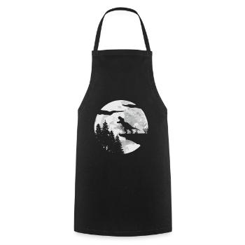 T-Rex Tyrannosaurus Rex - Tablier de cuisine - noir - Devant - AI Model Male 185 dark (185cm)