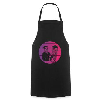 Doner Kebab Retro Style Vintage - Cooking Apron - black - Front - AI Model Male 185 dark (185cm)