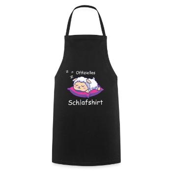 Offizielles Schlafshirt Schaf - Kochschürze - Schwarz - Vorne - AI Model Male 185 dark (185cm)