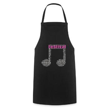 Festival - Cooking Apron - black - Front - AI Model Male 185 dark (185cm)