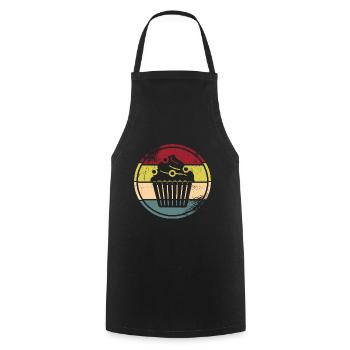 Boulanger Confiseur - Tablier de cuisine - noir - Devant - AI Model Male 185 dark (185cm)
