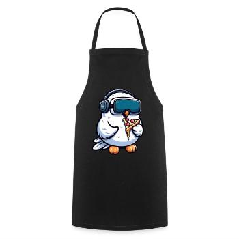 Hibou Harfang des neiges VR Réalité virtuelle Gamer Gamer Gamer - Tablier de cuisine - noir - Devant - AI Model Male 185 dark (185cm)
