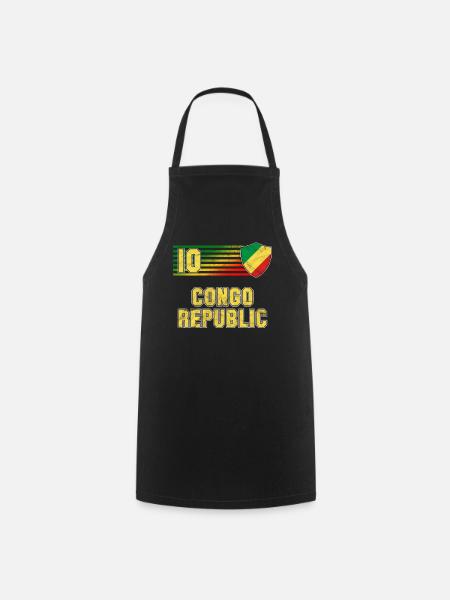 République du Congo - Tablier de cuisine - noir