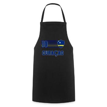 Curaçao - Cooking Apron - black - Front - AI Model Male 185 dark (185cm)