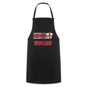 England - Cooking Apron - black - Front - AI Model Male 185 dark (185cm)