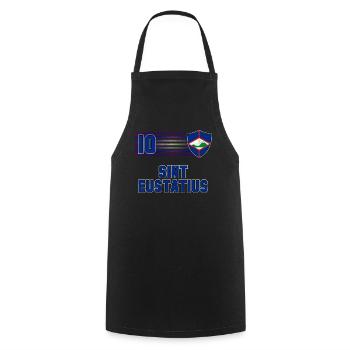Sint Eustatius - Cooking Apron - black - Front - AI Model Male 185 dark (185cm)