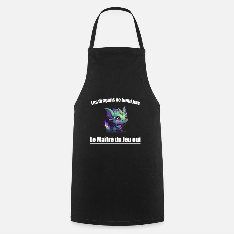 jdr maitre du jeu1 - Tablier de cuisine - noir