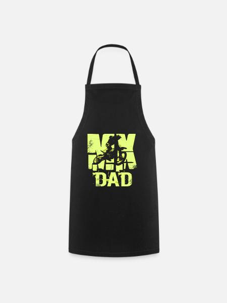 MX DAD Motocross - Kochschürze - Schwarz