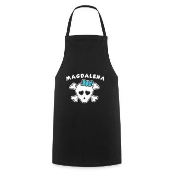 Pirate Lotte Design for Girls and Women - Cooking Apron - black - Front - AI Model Male 185 dark (185cm)
