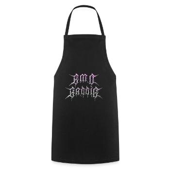 Emo Baddie! Emo Aesthetic Goth - Cooking Apron - black - Front - AI Model Male 185 dark (185cm)