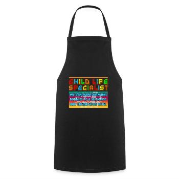 Child Life Specialist We Can Make Blowing Bubbles - Cooking Apron - black - Front - AI Model Male 185 dark (185cm)