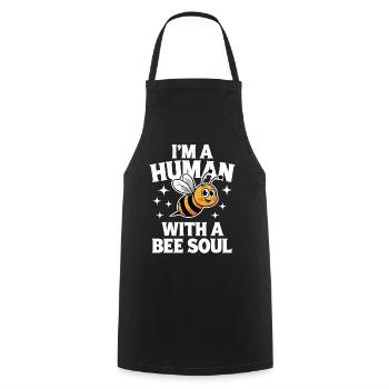 abeille abeille apicultrice abeille abeille - Tablier de cuisine - noir - Devant - AI Model Male 185 dark (185cm)