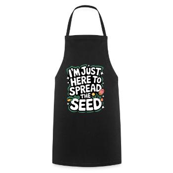 Gardener Garden Plants Gardening - Cooking Apron - black - Front - AI Model Male 185 dark (185cm)
