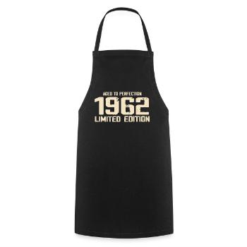 1962 Limited edition 1962 Birthday 1962 Retro - Cooking Apron - black - Front - AI Model Male 185 dark (185cm)