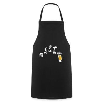 Camping Camping Campsite Camping - Cooking Apron - black - Front - AI Model Male 185 dark (185cm)