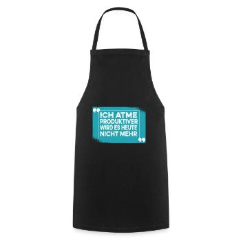 Sarcasme Disant Humour Noir Drôle Ironie - Tablier de cuisine - noir - Devant - AI Model Male 185 dark (185cm)