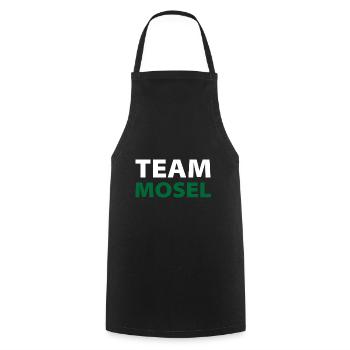 Team Mosel weiß/grün - Kochschürze - Schwarz - Vorne - AI Model Male 185 dark (185cm)