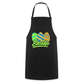 Easter - Cooking Apron - black - Front - AI Model Male 185 dark (185cm)