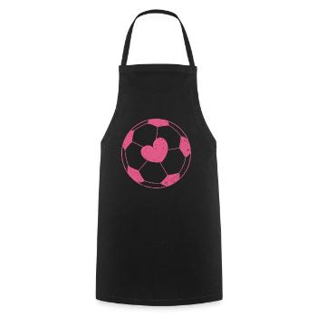 le football féminin - Tablier de cuisine - noir - Devant - AI Model Male 185 dark (185cm)