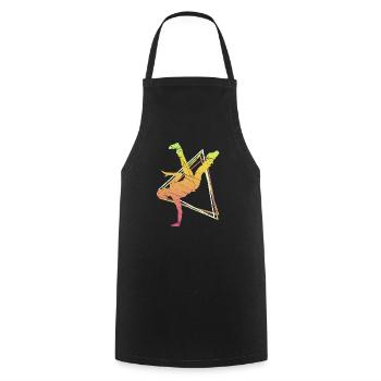 Breakdance Breakdancer Musik Hip Hop Geschenk Tanz - Kochschürze - Schwarz - Vorne - AI Model Male 185 dark (185cm)