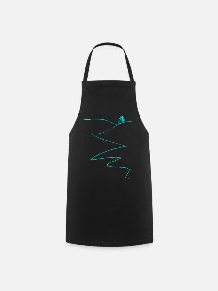 Mountain bike cycling bike - Cooking Apron - black