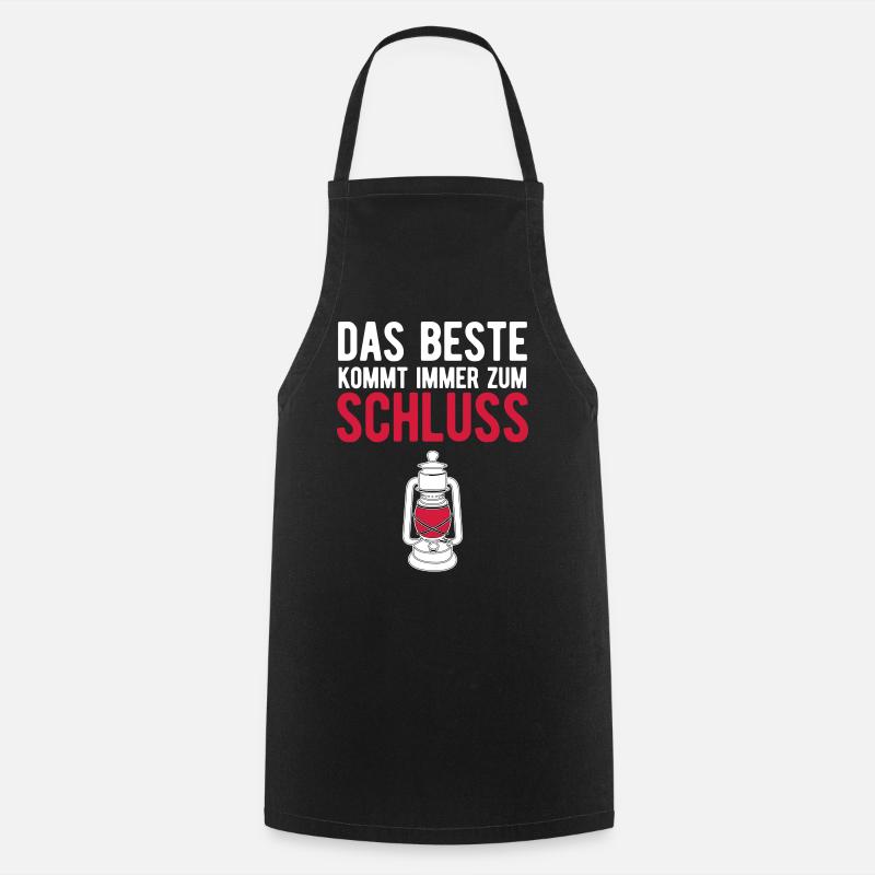 Joggen das beste kommt immer zum schluss - Kochschürze - Schwarz