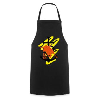eltoro_croix_camargaise - Tablier de cuisine - noir - Devant - AI Model Male 185 dark (185cm)