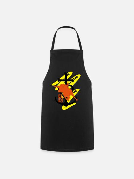 eltoro_croix_camargaise - Tablier de cuisine - noir