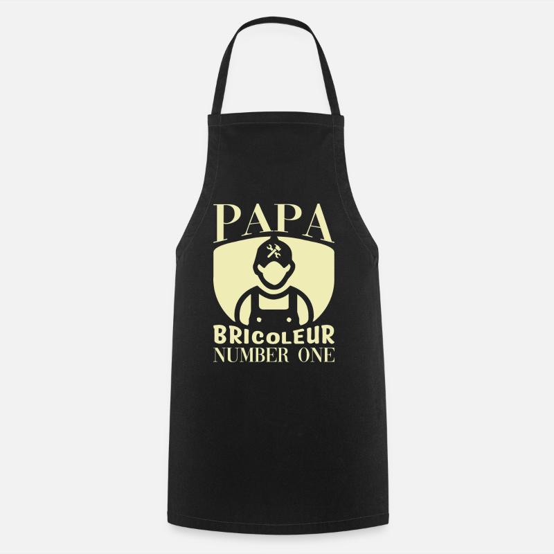 Papa bricoleur - Tablier de cuisine - noir