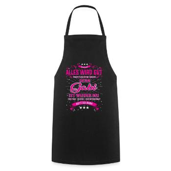 Alles wird gut Gabi ist wieder da! Cooles T-Shirt - Kochschürze - Schwarz - Vorne - AI Model Male 185 dark (185cm)