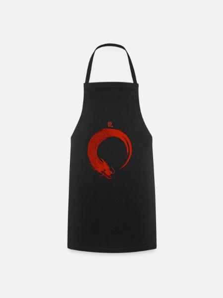 enso dragon - Cooking Apron - black