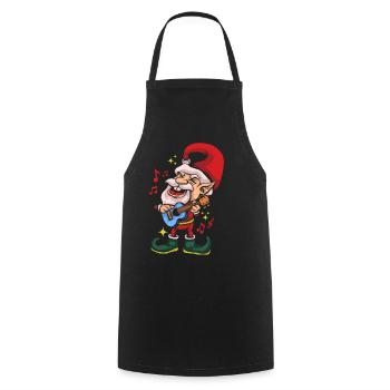 Ugly Christmas Sweater Tshirt Weihnachten Elf - Kochschürze - Schwarz - Vorne - AI Model Male 185 dark (185cm)