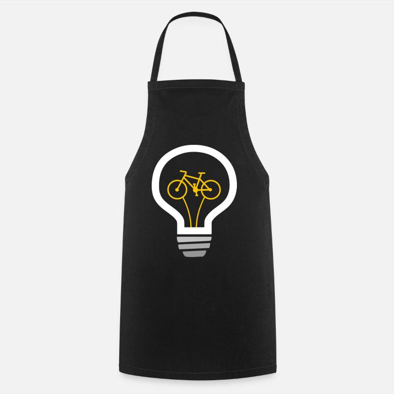 Vélo à Bombilla : Idée verte - Tablier de cuisine - noir