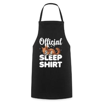 Eichhörnchen Offizielles Schlafshirt Faul Relax - Kochschürze - Schwarz - Vorne - AI Model Male 185 dark (185cm)