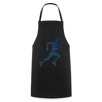 Laufen Running Joggen Jogging Rennen Cross Country - Tablier de cuisine - noir - Devant - AI Model Male 185 dark (185cm)