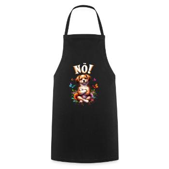 Dog funny saying nope! for dog lovers - Cooking Apron - black - Front - AI Model Male 185 dark (185cm)