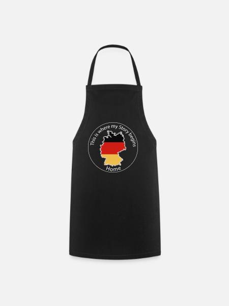 This is where my story begins - Motiv Deutschland - Kochschürze - Schwarz