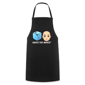 Movie Mystery Design - Cooking Apron - black - Front - AI Model Male 185 dark (185cm)