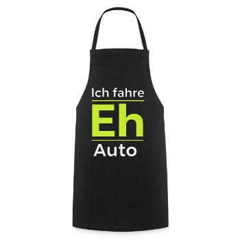 E-Auto Lustige Sprüche zur E-Mobilität Elektroauto - Kochschürze - Schwarz - Vorne - AI Model Male 185 dark (185cm)