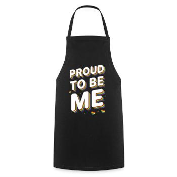 Pride Month LGBT – Stolz darauf, ich zu sein - Kochschürze - Schwarz - Vorne - AI Model Male 185 dark (185cm)
