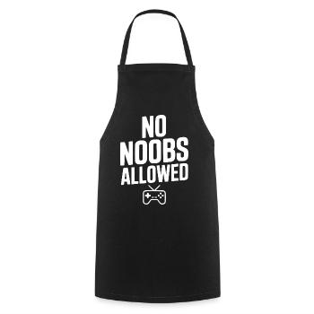 No Noobs Allowed - Cooking Apron - black - Front - AI Model Male 185 dark (185cm)